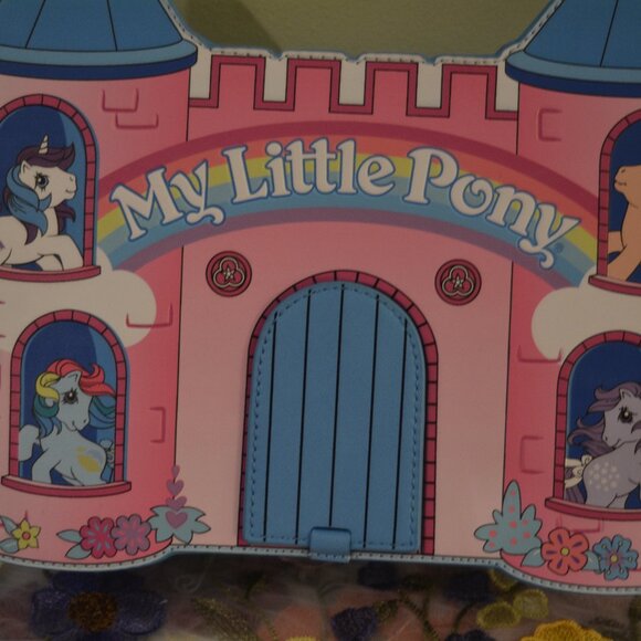 ?✨ Loungefly My Little Pony™ Castle Crossbody Bag ? Exclusive Retro Rainbow main image 5
